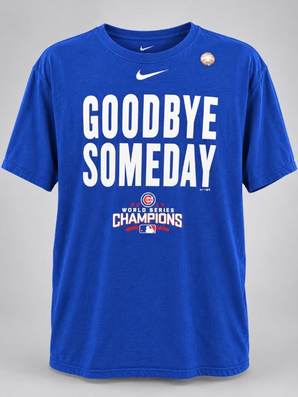 Nike Chicago Cubs Mens 2XL T-Shirt 2016 World Series Champions GOODBYE SOMEDAY